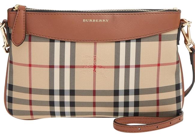 Burberry Peyton Horseferry Check Canvas Shoulder Bag