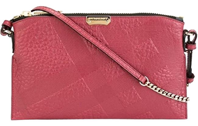 Burberry Pink Peyton Checked Shoulder Body