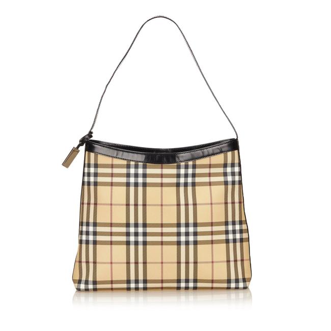 Burberry Plaid Pvc Shoulder Bag