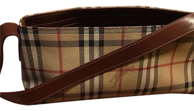 Burberry Plaid Stripes Shoulder Bag
