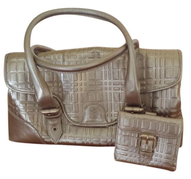 Burberry Purse and Wallet Set Metallic Gold Leather Shoulder Bag