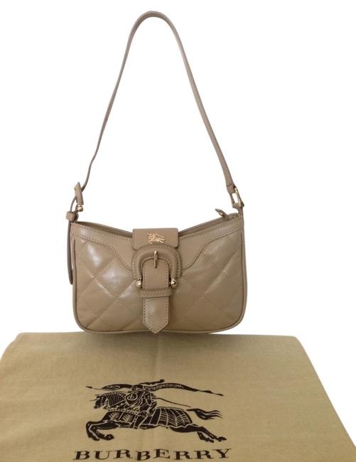 Burberry Quilted Purse Like New Beigei Leather Shoulder Bag