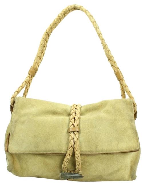Burberry Rope Burlm15 Tan Suede Shoulder Bag