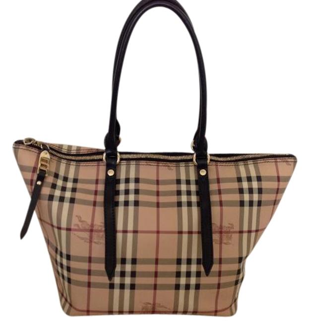 Burberry Salisbury Zip Up Tote Black Shoulder Bag