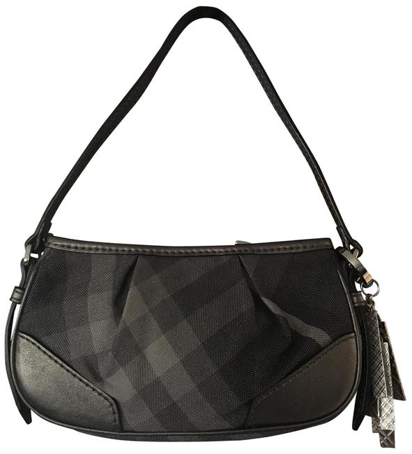 Burberry Shimmer Check Canvas Shoulder Bag