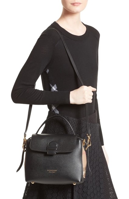 Burberry Small Camberley Leather House Black Shoulder Bag