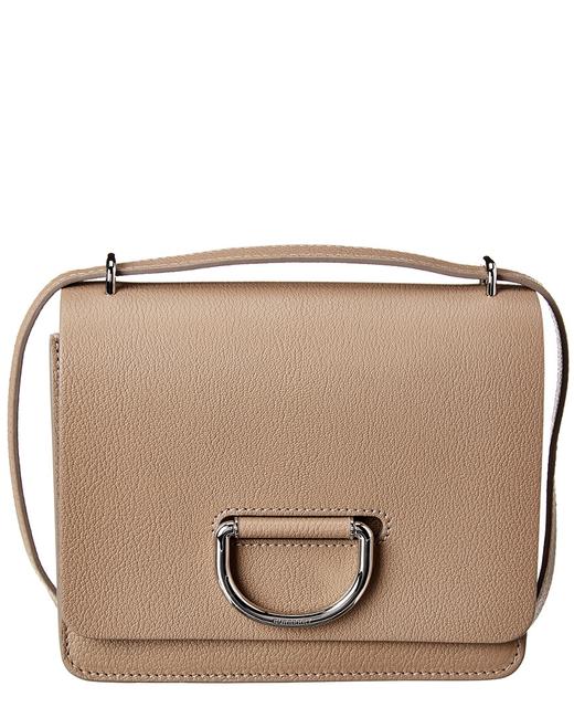 Burberry Small D ring Leather Brown Shoulder Bag