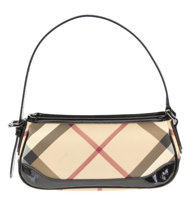 Burberry East West Small Classic Check Pvc Shoulder Bag
