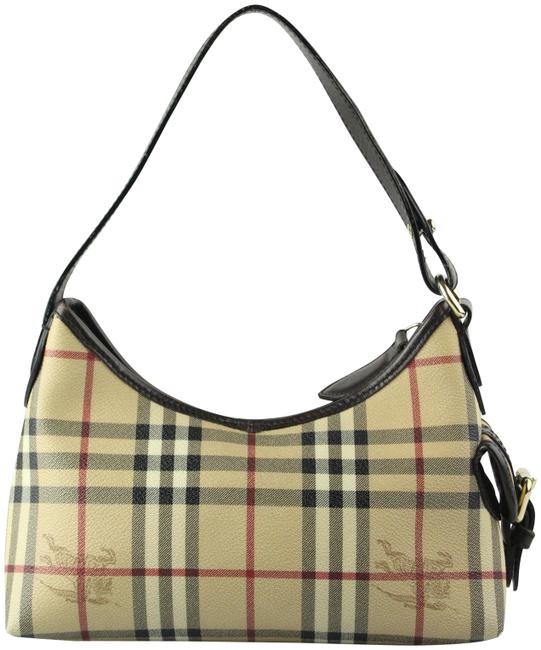 Burberry Small Haymarket Check Canvas Shoulder Bag