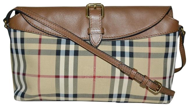 Burberry Small Leah Horseferry Check Canvas Shoulder Bag