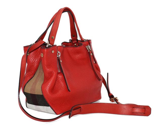 Burberry Small Maidstone Cadmium Red Leather Shoulder Bag