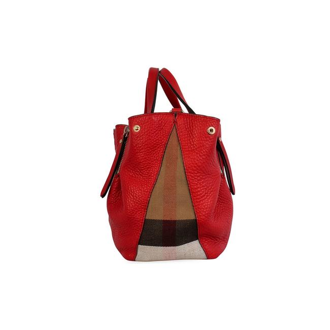 Burberry Small Maidstone Red Leather Shoulder Bag
