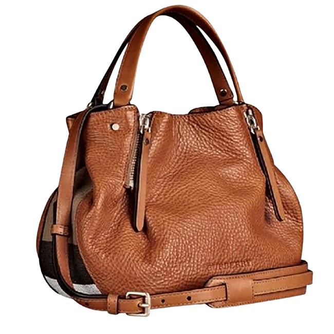 Burberry Small Maidstone Saddle Brown Leather Shoulder Bag