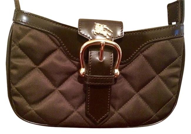 Burberry Sophie Brown NylonLeather Shoulder Bag