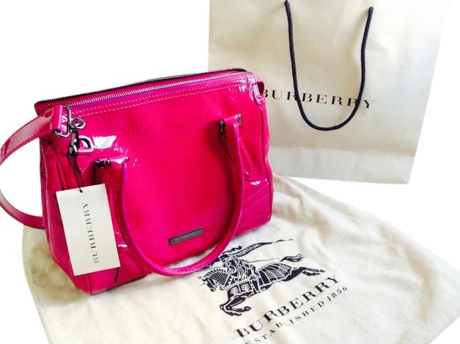 Burberry Sorbet12102 Raspberry Patent Shoulder Bag
