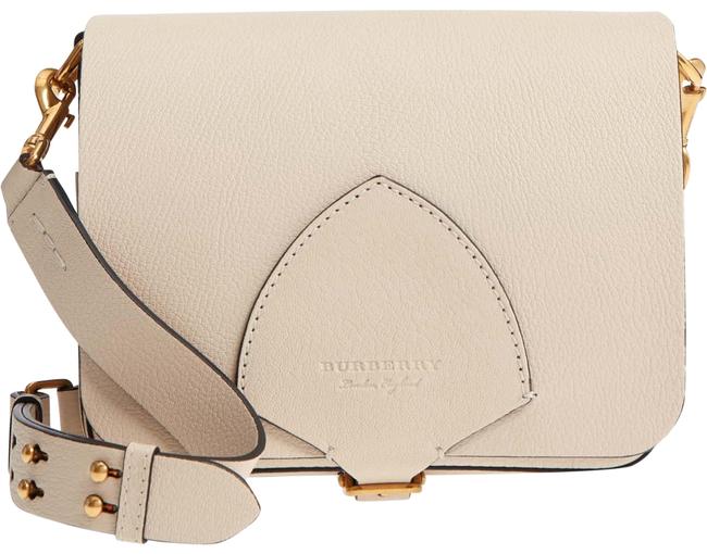 Burberry Square Stone Leather Shoulder Bag