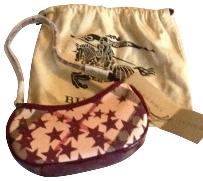 Burberry Stars and Stripes TaupeBurgundy Shoulder Bag