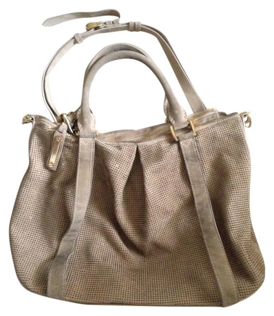 Burberry Studded Suede Tan Shoulder Bag