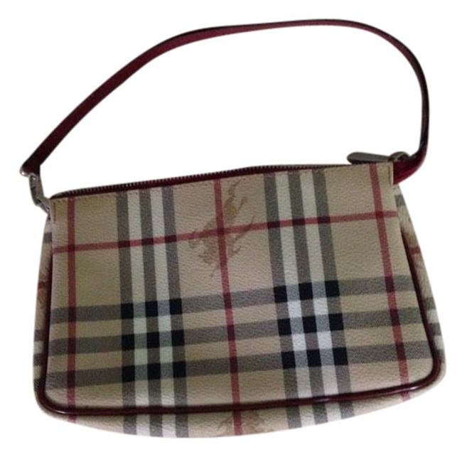 Burberry Tan Canvas Novacheck Shoulder Bag