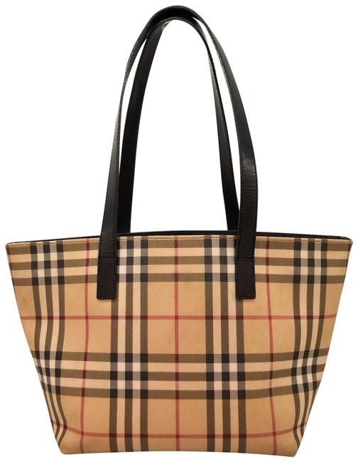 Burberry Tartan Coated Canvas Shoulder Bag