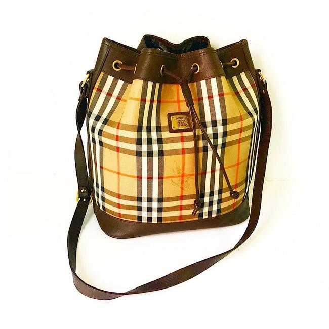 Burberry Bucket Crossbody Vintage Nova Check ShoulderCrossbody Shoulder Bag