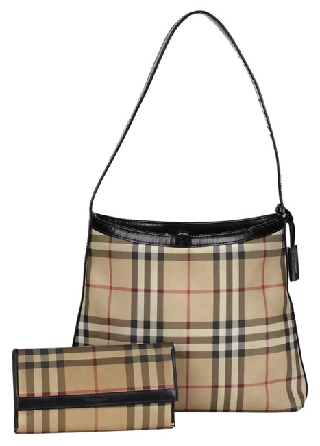 Burberry Wallet 6788 Nova Check Canvas Shoulder Bag