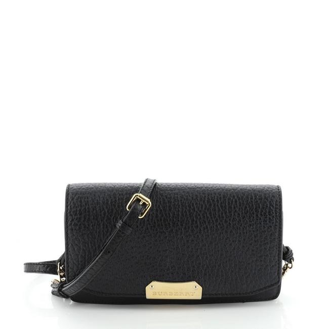 Burberry Wallet on Chain Madison Black Leather Shoulder Bag