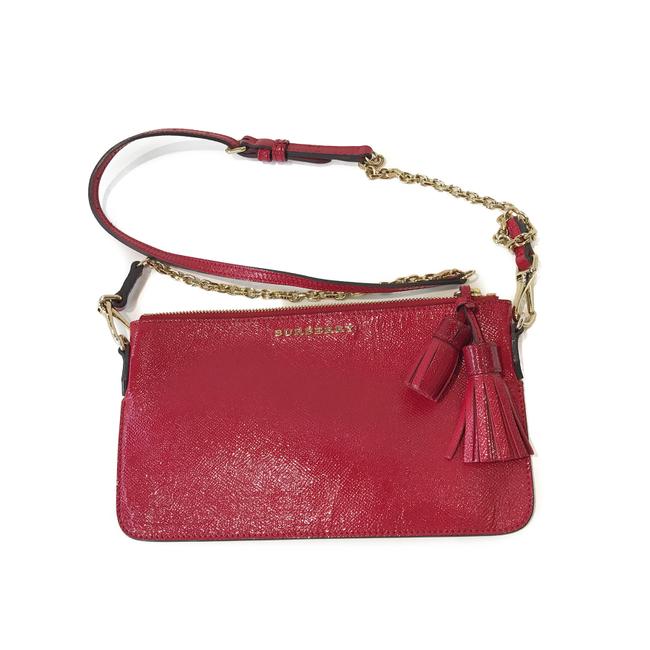 Burberry Wallet on Chain Red Leather Shoulder Bag