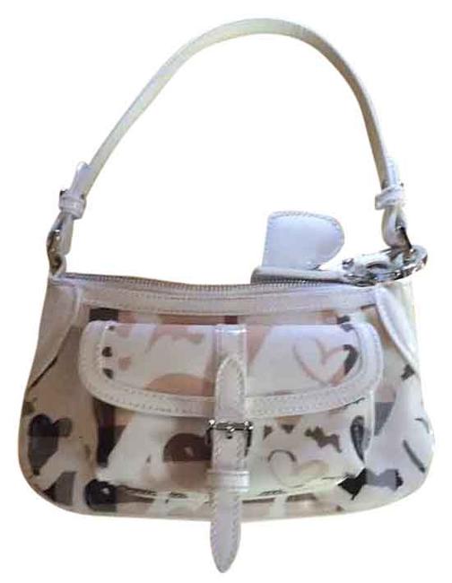 Burberry White Patent Leather Shoulder Bag