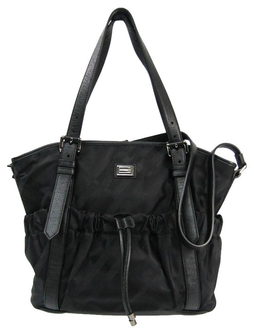 Burberry Womens Black NylonLeather Shoulder Bag