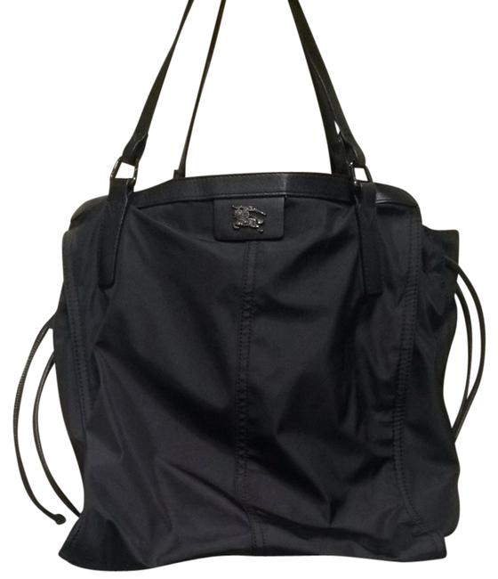 Burberry 10008 Black Vinyl Tote