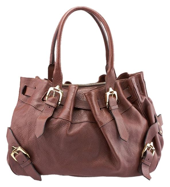 Burberry 40716 Brown Leather Tote