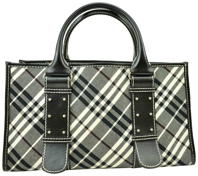 BurberryNova Check G Medium Black Jacquard Tote