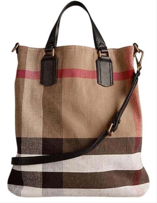 Burberry Ashby Brown Canvas Tote