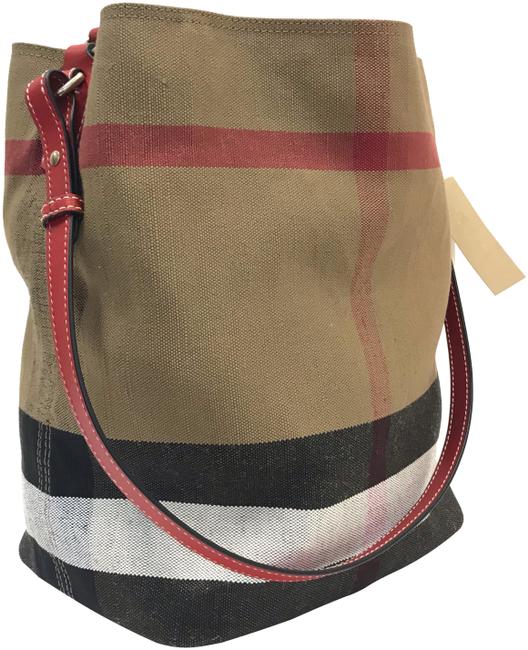 Burberry Ashby Cadmium Red Tote