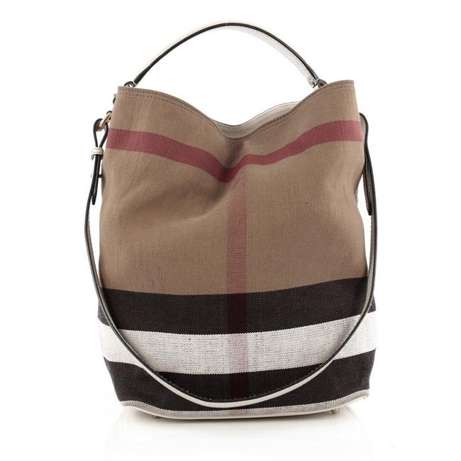 Burberry Ashby Handbag House Check Medium Canvas Tote