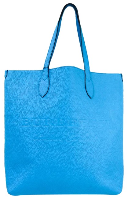 Burberry Bag 4068849 Unisex Blue Leather Tote