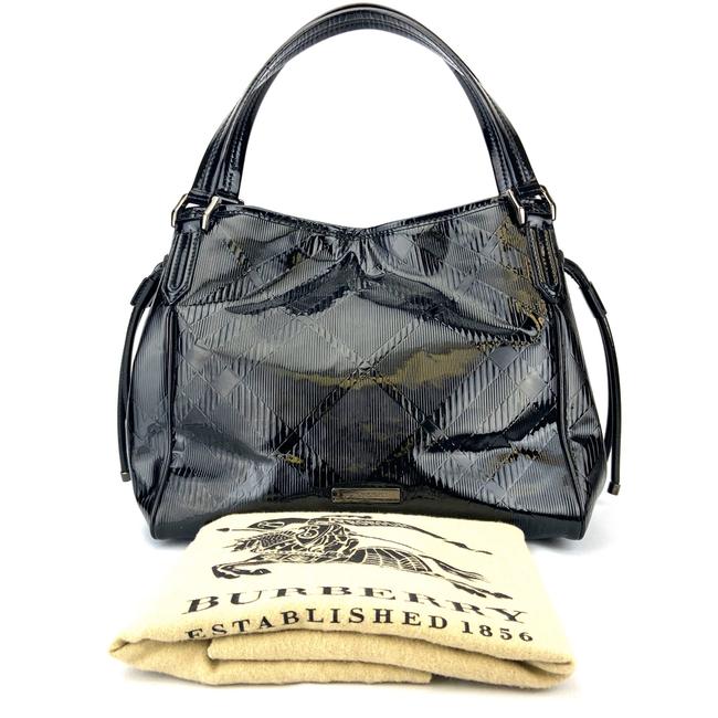 Burberry Bag Biltmore Black Patent Leather Tote