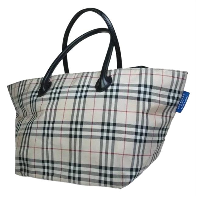 Burberry Bag Label Beige Tote