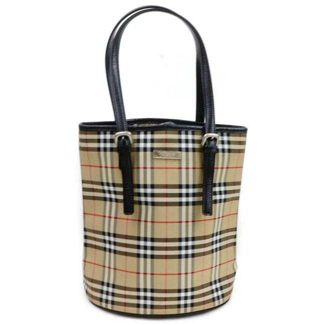 Burberry Bag Light Brown Nylon Shc7 10053 Tote