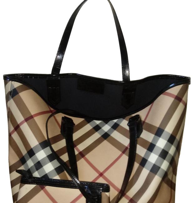 Burberry Bag Nova Check Large Nickie Canvas Tote