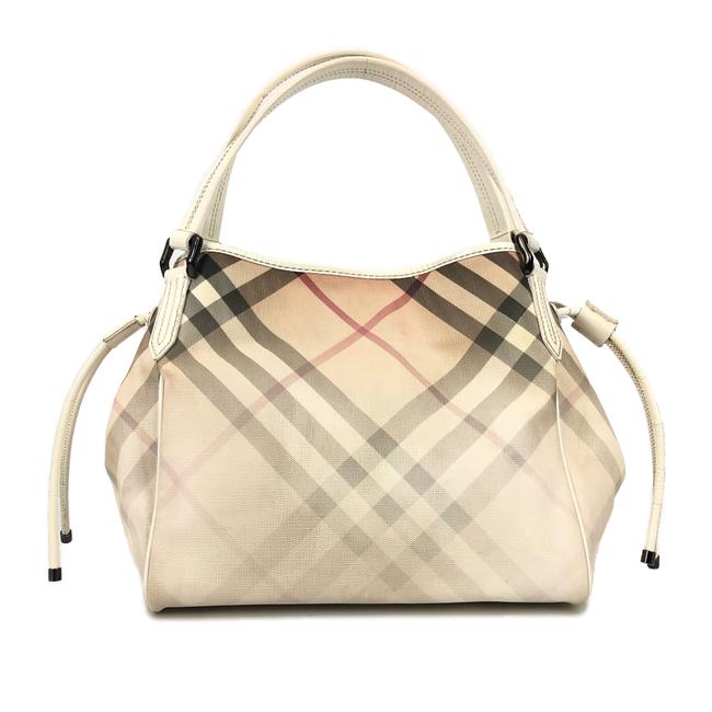 Burberry Bag Womens Nova Check HandbagBeige Canvas Tote