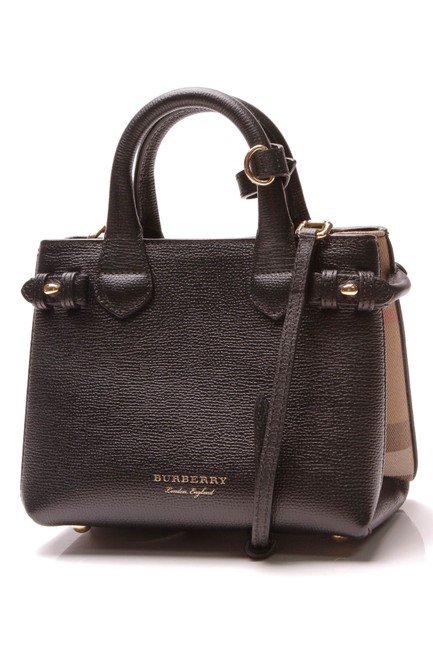 Burberry Banner Black Leather Tote