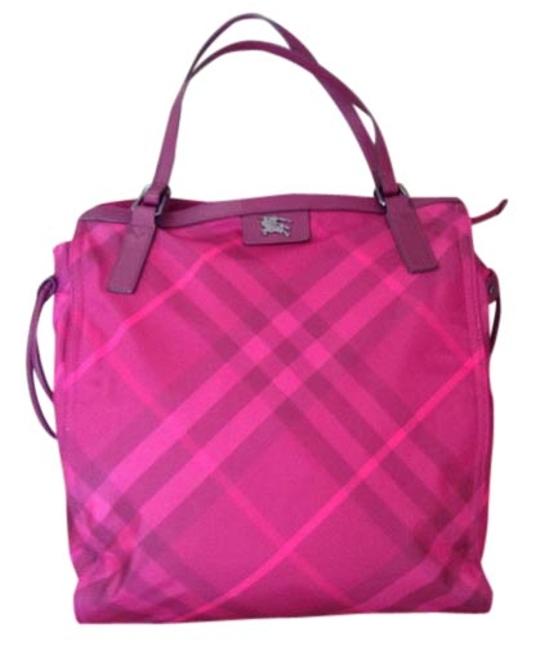 BurberryBayberry Nylon and Leather Tote