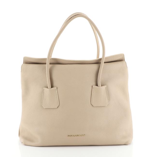 Burberry Baynard Grainy Neutral Leather Tote