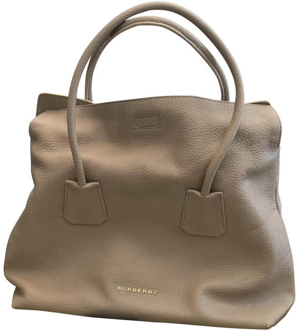Burberry Baynard Light Nude Leather Tote