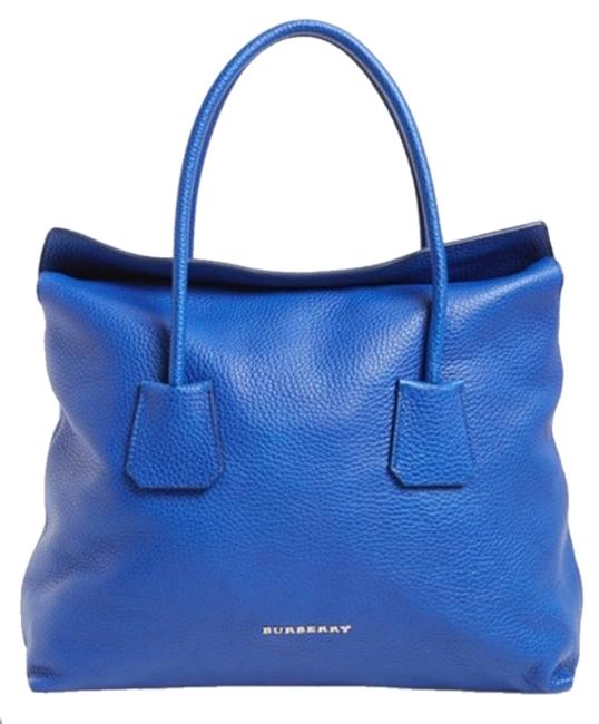 Burberry Baynard Royal Ocean Leather Tote
