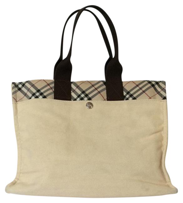 Burberry Bag Beige Canvas Tote