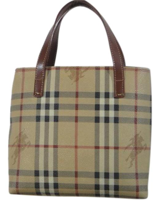 Burberry Beige PvcLeather Tote