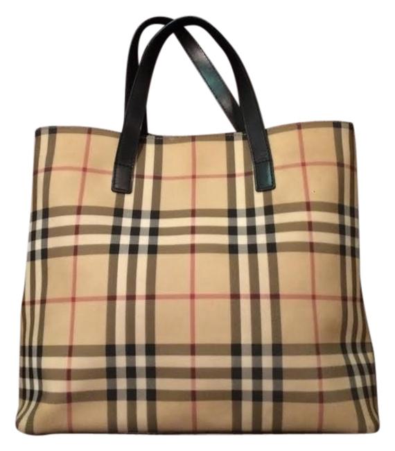 Burberry Beige Pvc Tote